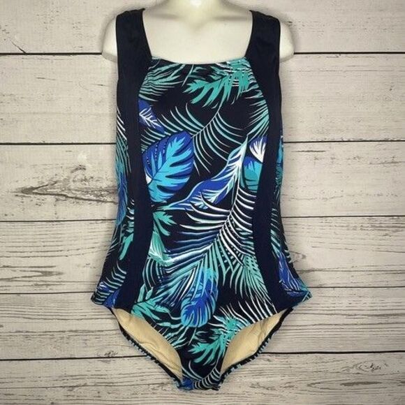 NWT Swimsuits For All Chlorine Resistant One Piece Swimsuit Women Plus Size 20 - Picture 11 of 14